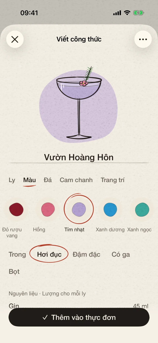 Chọn ly, màu sắc và đồ trang trí. Viết công thức rồi đặt một cái tên riêng. Trí tưởng tượng của bạn xứng đáng có một ly cocktail của chính mình.